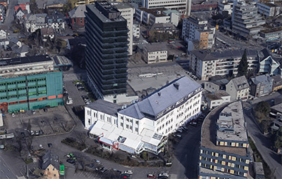 Aerial picture Kulturzentrum Lyz